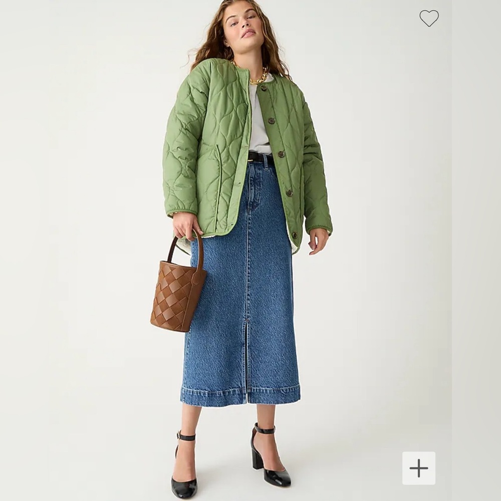 NWT J.CREW Reversible puffer jacket with PrimaLoft®